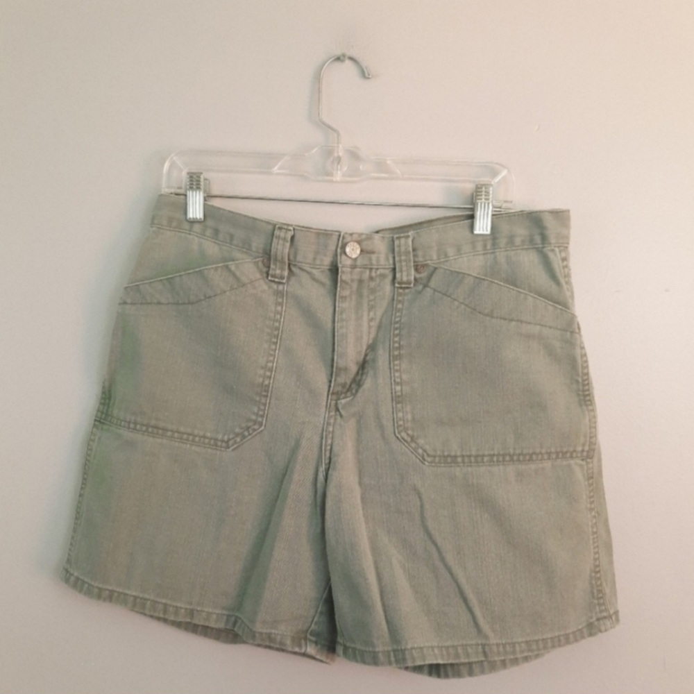Faded Glory Green Large Pocket Shorts